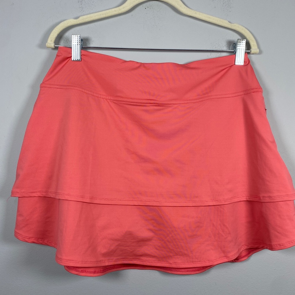 FootJoy Golf Skort Womens Medium Coral Pink Performance Tennis Pickleball Skirt